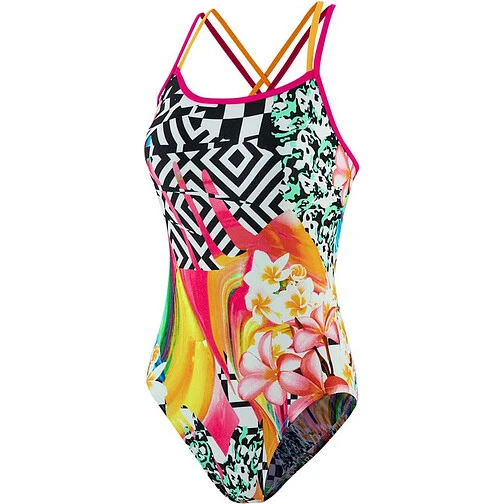 Speedo Купальник JungleJazz Double Crossback Swimsuit