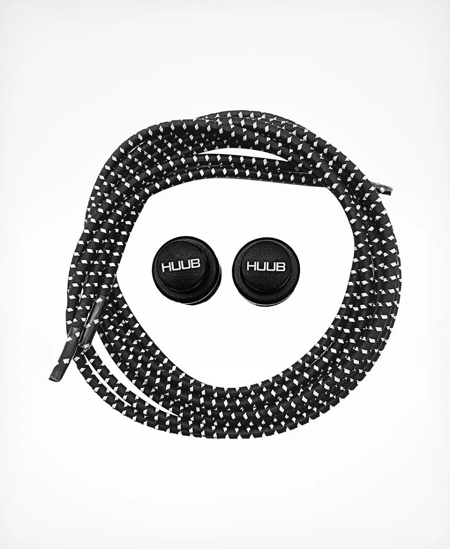 HUUB Комплект эластичных шнурков с фиксатором Elastic Lace Locks Black