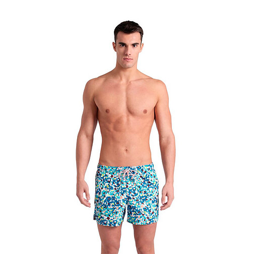 Arena Шорты для плавания BEACH SHORT ALLOVER water-white multi