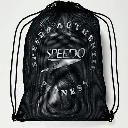 Speedo Мешок-рюкзак Printed Mesh Bag black/white