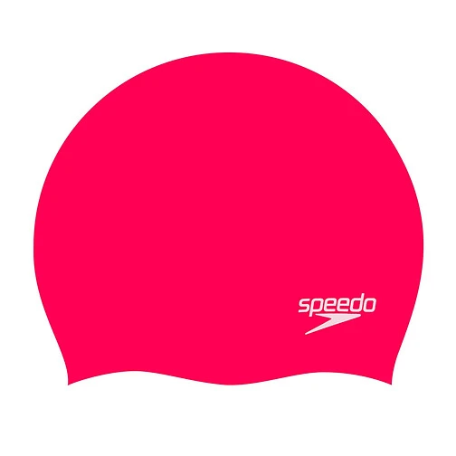 Speedo Шапочка для плавания Plain Moulded Silicone Cap Pink