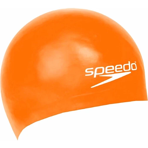 Speedo Шапочка для плавания Junior Plain Moulded Silicone Cap Orange
