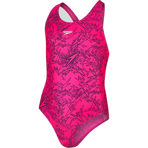 Speedo Купальник Boom Allover Junior Splashback Pink-Black