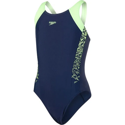 Speedo Купальник Boom Splice Muscleback Jr navy/green