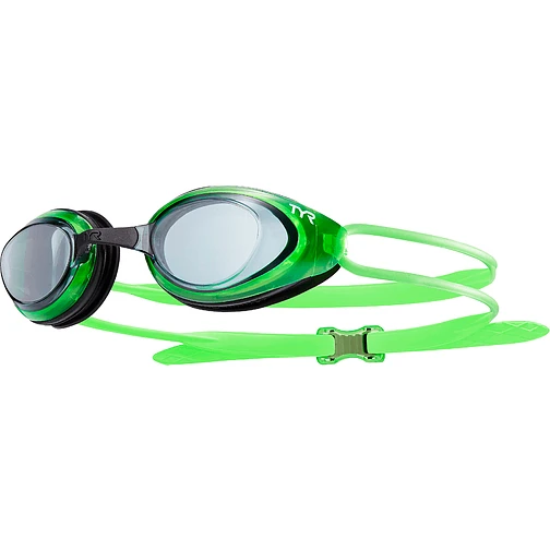 TYR Очки для плавания Blackhawk Racing Smoke/Fl. Green