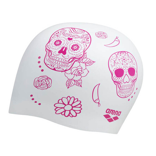 Arena Шапочка для плавания REVERSIBLE CAP crazy skulls carnival