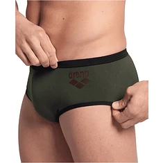 Arena Плавки ARENA ONE 12CM SWIM BRIEFS BIG LOGO Dark Sage
