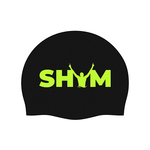 SHYM Шапочка для плавания Black-Fluo Green