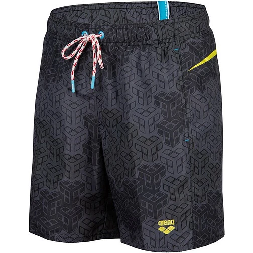 Arena Шорты для плавания ARENA PRO_FILE BEACH BOXER AO black multi-soft green
