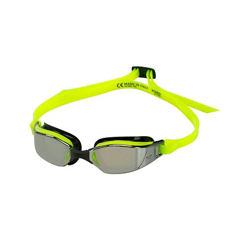 Phelps Очки для плавания XCEED Titanium Mirrored Yellow/Black
