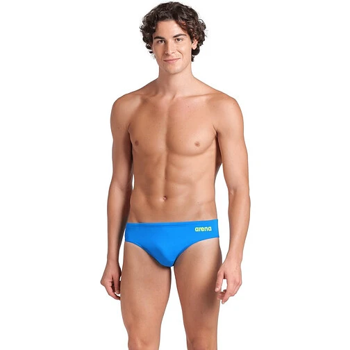 Arena Плавки спортивные TEAM SWIM BRIEF SOLID  blue river-artic lime