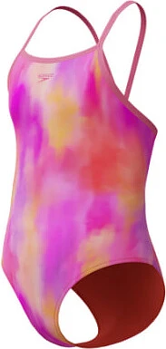 Speedo Купальник детский Printed Thinstrap Swimsuit Girls Pink/Orange