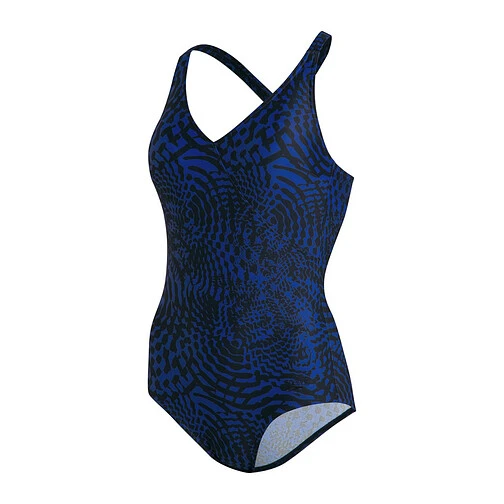 Speedo Купальник Lexi Printed Shaping One Piece Swimsuit black/blue