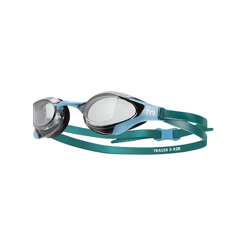 TYR Очки для плавания Tracer-X RZR Racing Smoke/Teal/Teal