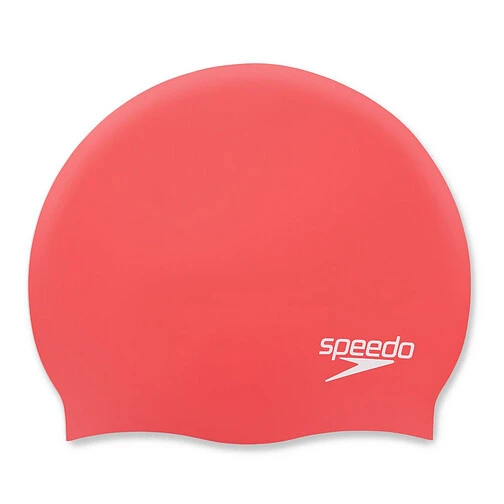 Speedo Шапочка для плавания Plain Moulded Silicone Cap Red