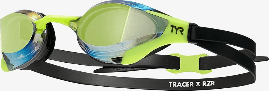 TYR Очки для плавания Tracer-X RZR Racing Mirrored Limelight