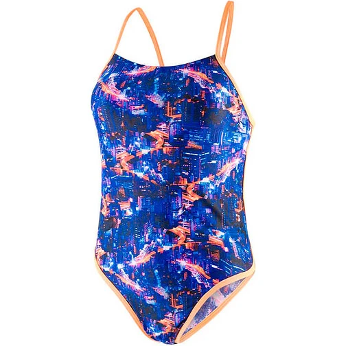 Speedo Купальник Kanji Lights Ribbonback black/red