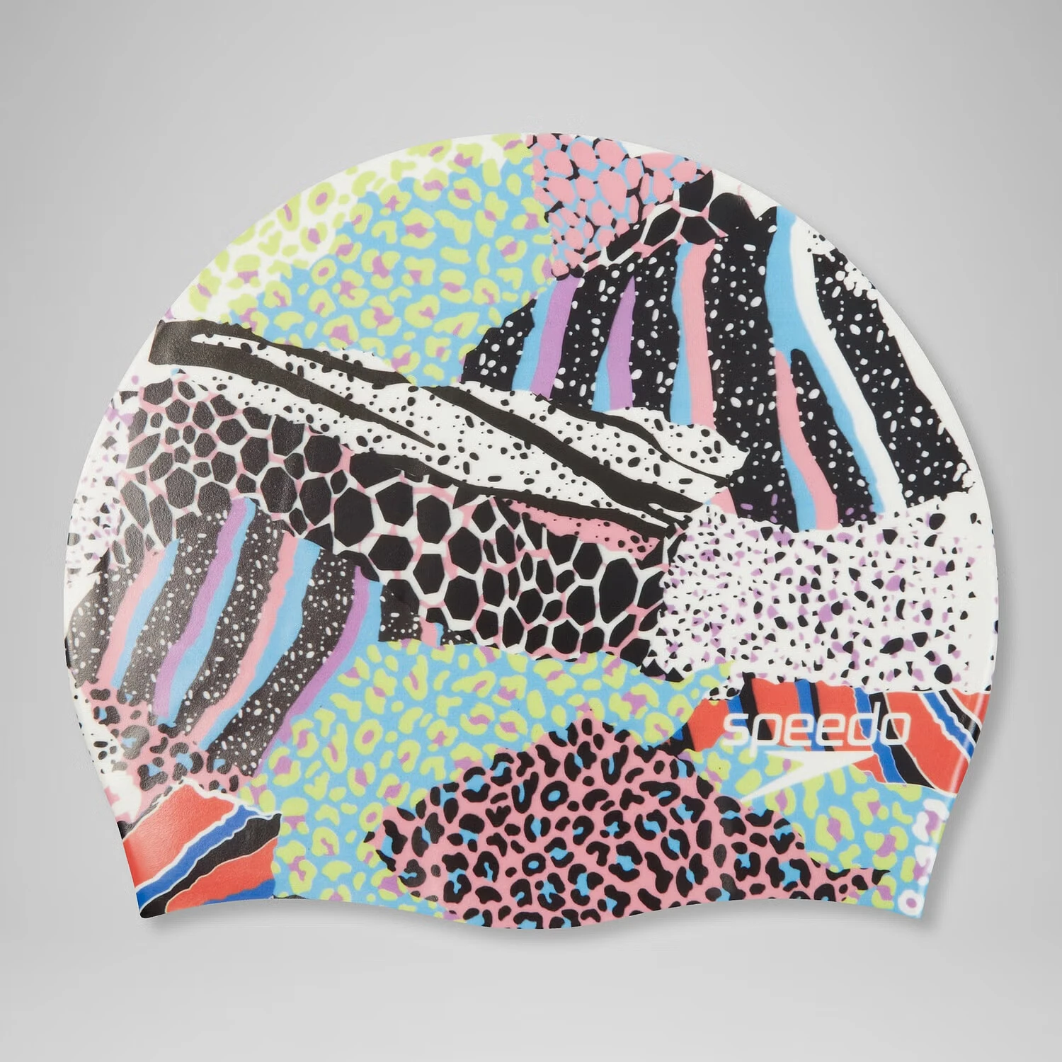 Speedo Шапочка для плавания Digital Printed Cap White/Black/Green