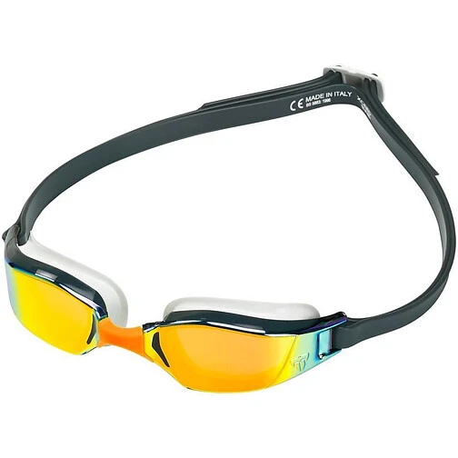 Phelps Очки для плавания XCEED Titanium Mirrored Dark Grey/Orange