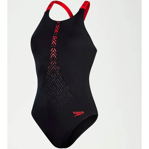 Speedo Купальник HydroPro Swimsuit black/red