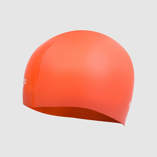 Speedo Шапочка для плавания Plain Moulded Silicone Cap Orange