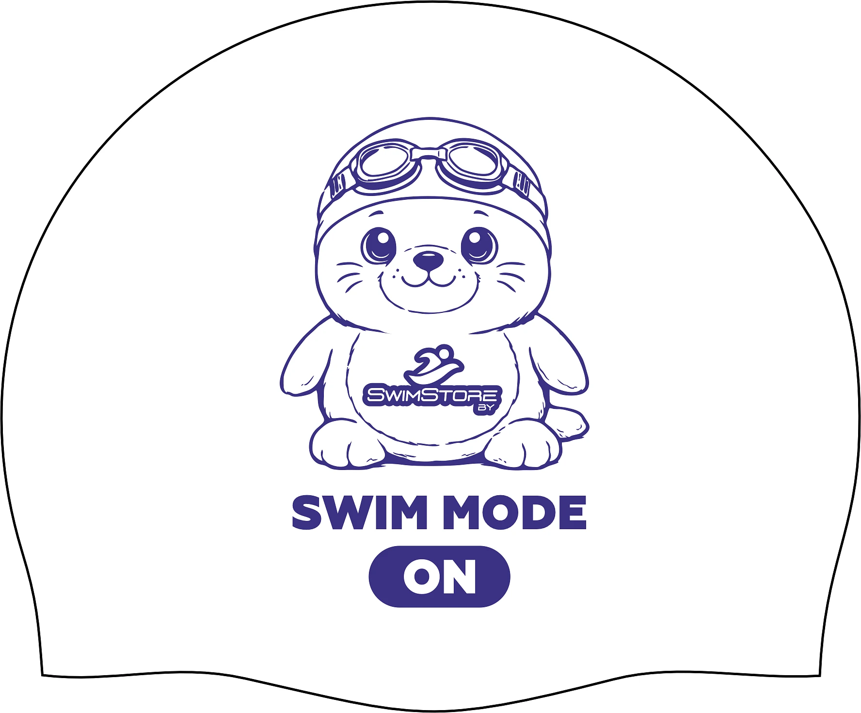 SwimStore Шапочка для плавания Seal white/navy