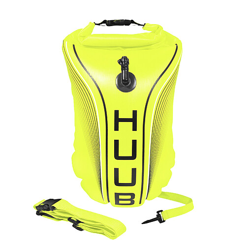 HUUB Буй опознавательный для плавания на открытой воде Safety Tow Float Fluo Yellow