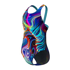 Speedo Купальник детский Girls' Digital Allover Leaderback Swimsuit Arctic Glass