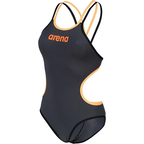 Arena Купальник ARENA ONE DOUBLE CROSS BACK asphalt-bl-fl orange