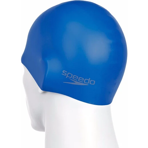 Speedo Шапочка для плавания Plain Moulded Silicone Cap Blue