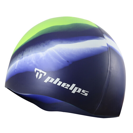 Phelps Шапочка Classic Silicone Junior Yellow/Navy