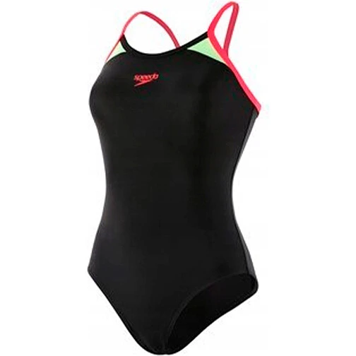 Speedo Купальник Thinstrap Racerback black/red