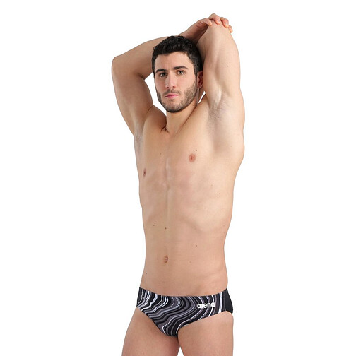 Arena Плавки спортивные SWIM BRIEFS MARBLED black-black multi