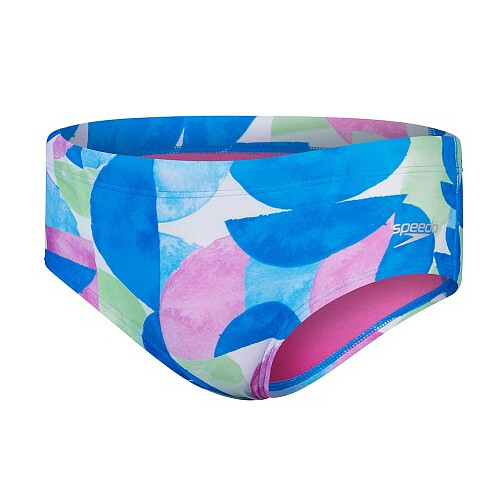 Speedo Плавки Club Training 13.5cm Allover Brief blue/pink