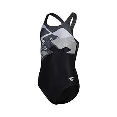 Arena Купальник спортивный ARENA LOGO KIKKO SWIM PRO JR bl-asphalt-white multi