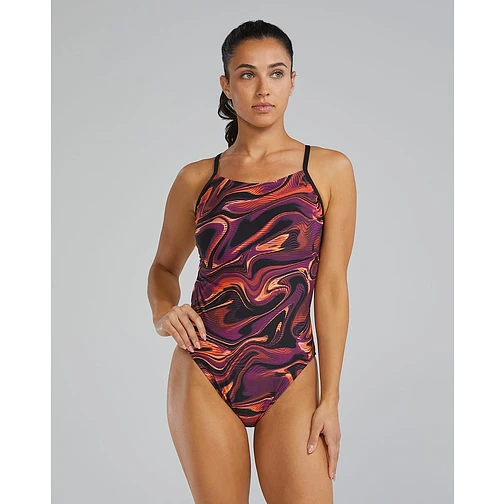TYR Купальник Durafast Elite Cutoutfit Furo Burgundy/Gold