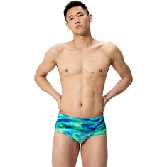 Speedo Плавки мужские Club Training Printed Brief Green/Blue