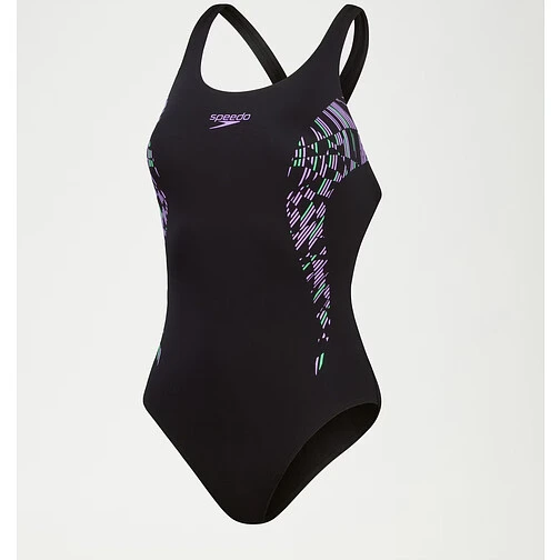 Speedo Купальник Placement Muscleback Swimsuit Navy/Purple