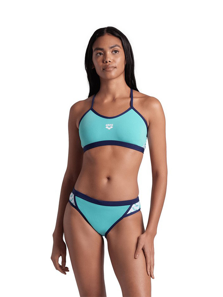 Arena Купальник спортивный ARENA ICONS BIKINI CROSS BACK SOLID water-navy
