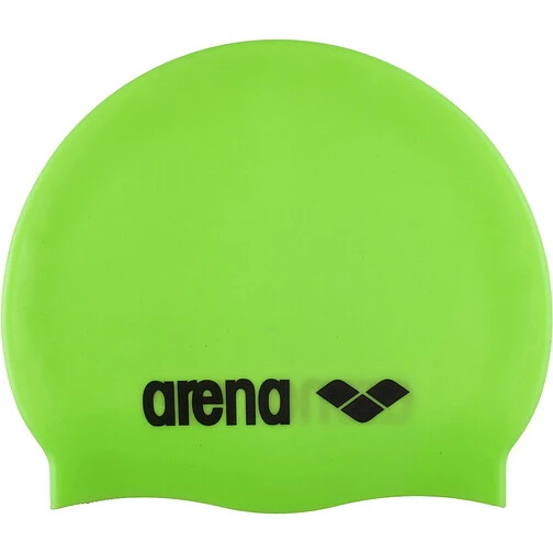 Arena Шапочка для плавания Classic Silicone Acid Lime-Black Arena Шапочка для плавания Classic Silicone Acid Lime-Black