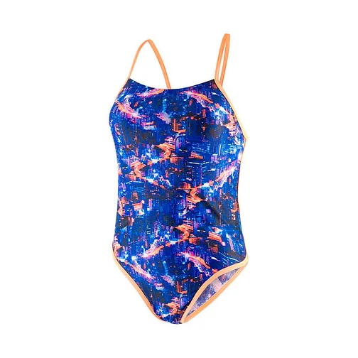Speedo Купальник Kanji Lights Ribbonback black/red