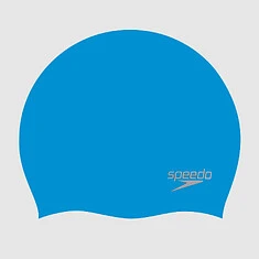 Speedo Шапочка для плавания Plain Moulded Silicone Cap Blue/Silver