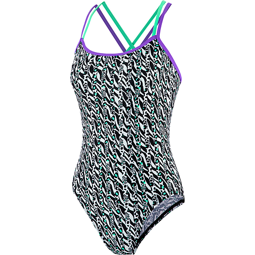 Speedo Купальник ElectricStripe Double Crossback Swimsuit
