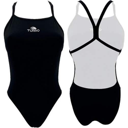 TURBO Купальник для девочек PATTERN 'ENERGY' black