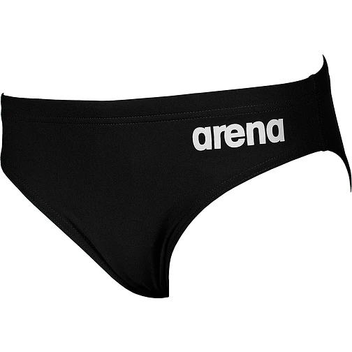 Arena Плавки Solid Brief Jr Black-White