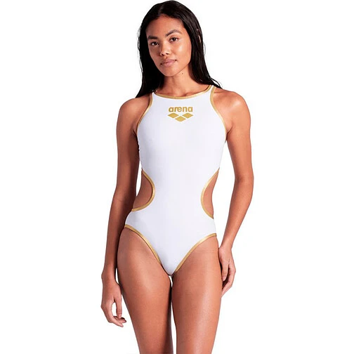 Arena Купальник One BigLogo One Piece white-gold Arena Купальник One BigLogo One Piece white-gold