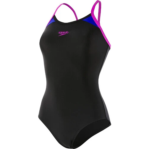 Speedo Купальник Thinstrap Racerback black/pink Speedo Купальник Thinstrap Racerback black/pink