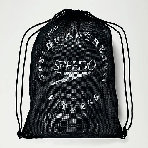 Speedo Мешок-рюкзак Printed Mesh Bag black/white