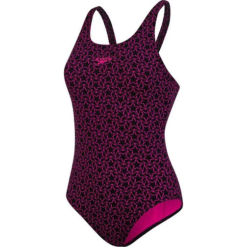 Speedo Купальник Boomstar Muscleback Swimsuit Black/Pink