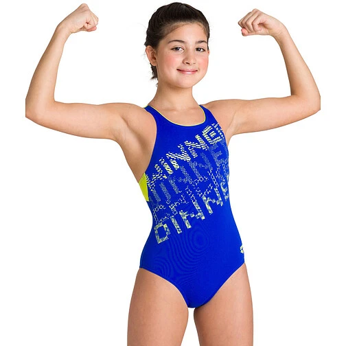 Arena Купальник спортивный RHYMING JR SWIM PRO BACK blue-soft green